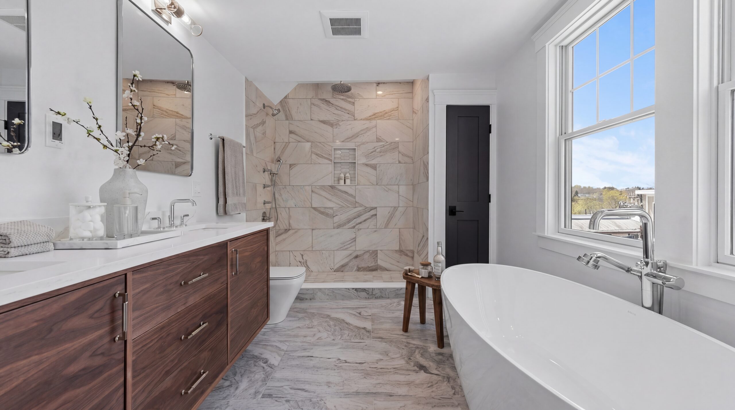 Multifamily residential building exterior 4459 Washington Street Roslindale Massachusetts Design Resource Team